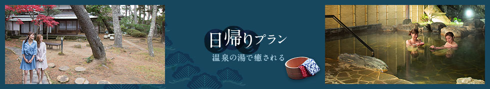 日帰りプラン 温泉の湯で癒される